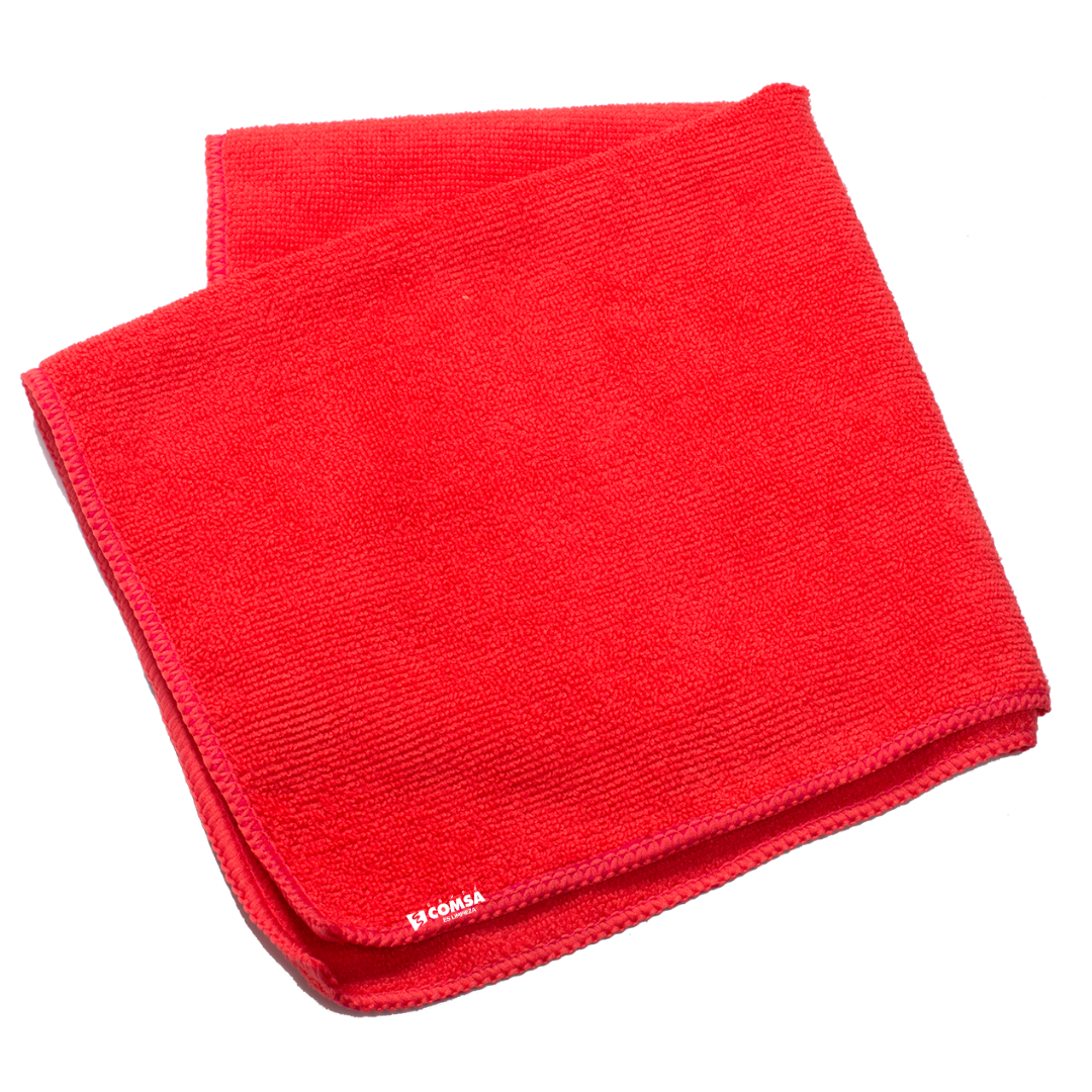 Toalla de Microfibra Roja – Supli Clean