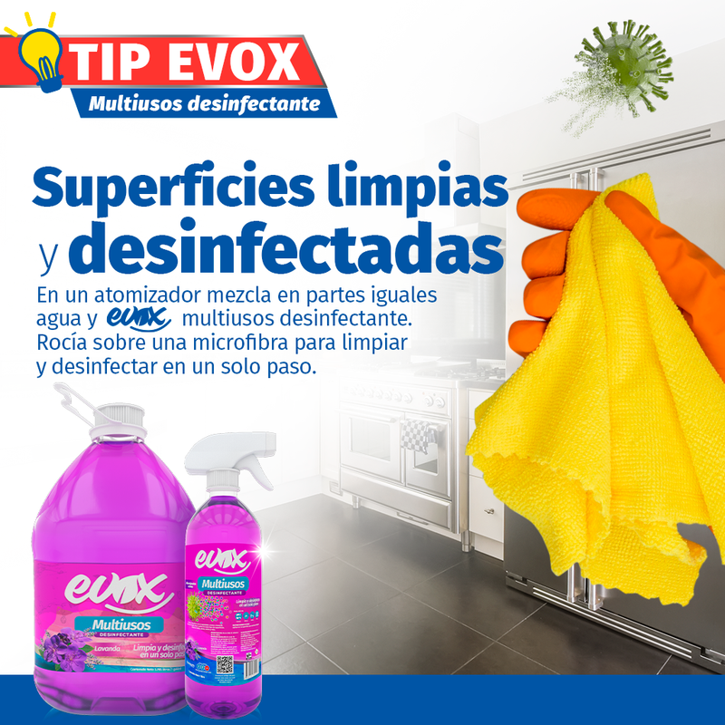 Evox Multiusos Desinfectante Lavanda 1 Litro