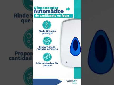 Despachador Blanco con Sensor para Jabón ó Sanitizante en Espuma (4EFR-WWB/U9)