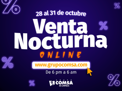 ¡Te espera la Venta Nocturna en Grupo Comsa!