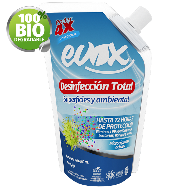 Evox Desinfeccion Total Concentrado 4X – Pouch - Grupo COMSA