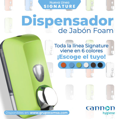 Despachador Signature Manual Jabón Espuma Refill 550 ml Azul