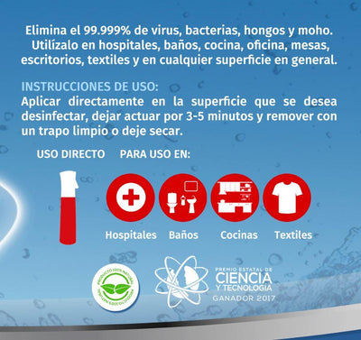 Evox Desinfección Total Listo Para Usar - Litro Con Atomizador - Grupo COMSA