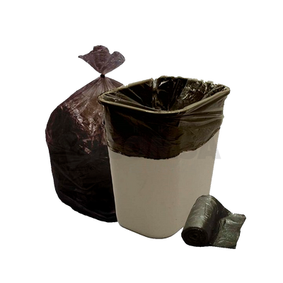 MakWorFre Bolsas de basura negras de 4/8/13/33 galones, 100/100/30/20  piezas, bolsas de basura gruesas y resistentes sin perfume para dormitorio,  cocina, baño, bolsas de basura resistentes extrafuertes, bolsa de basura  negra