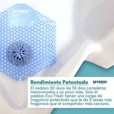 Tapete Cedazo Eco Fresh Para Mingitorio - Aroma Flor de Algodón