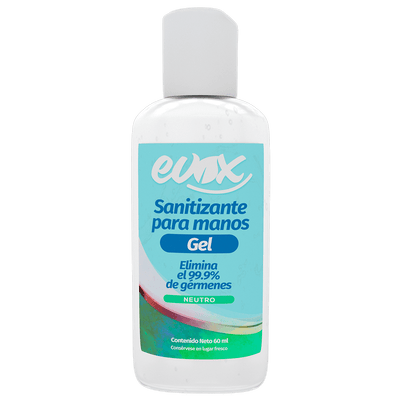 Evox Sanitizante Para Manos En GEL- 60 ml (antibacterial) - Grupo COMSA