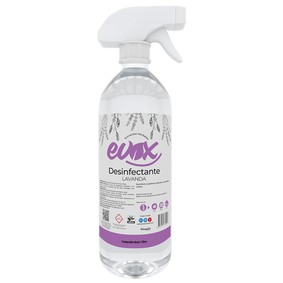 Evox Desinfectante Herbal Lavanda - Litro Con Atomizador - Grupo COMSA