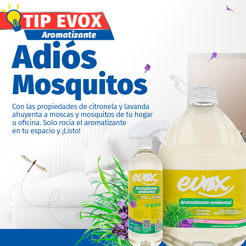 Evox Aromatizante Lavanda-Citronela ¡Adiós Mosquitos! 20 L